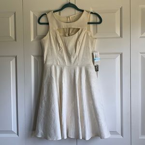 White A-Line Cocktail Dress